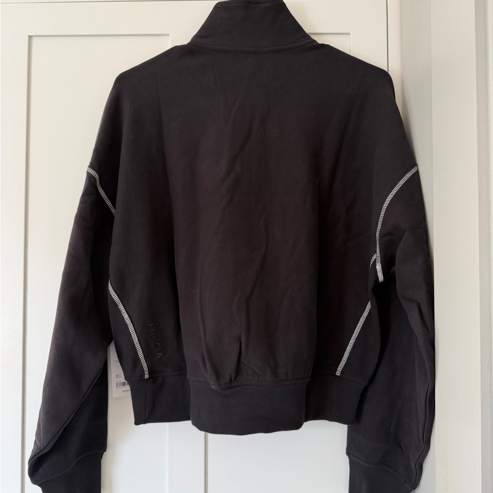Athleta Forever Fleece 1/2 Zip High Hip Sweatshirt - Picture 2 of 8